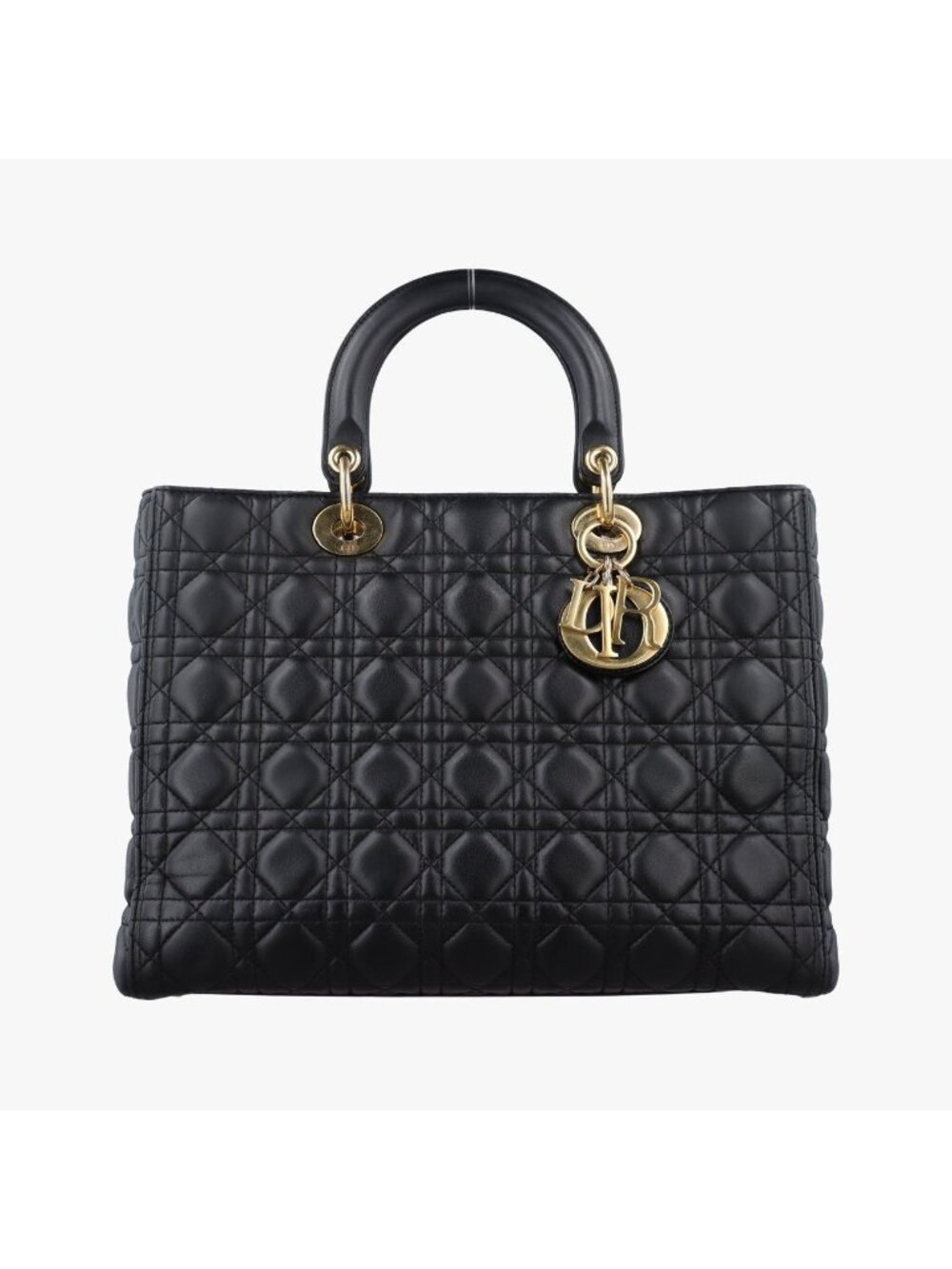 Dior Lady Black Lambskin Handbag